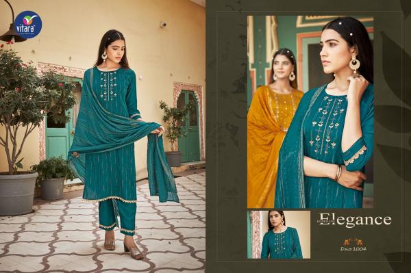 Vitara Riwaz Self Weaving Jacquard Kurti With Bottom Dupatta Collection